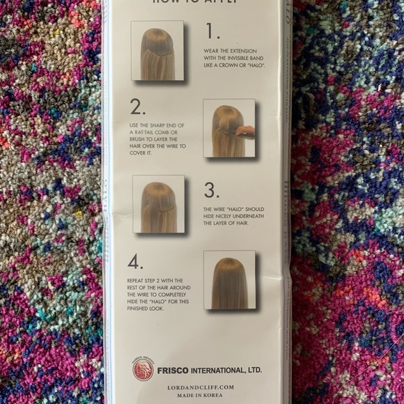 Lord & Cliff Hidden Halo Extension Silver White 18 - Picture 6 of 6